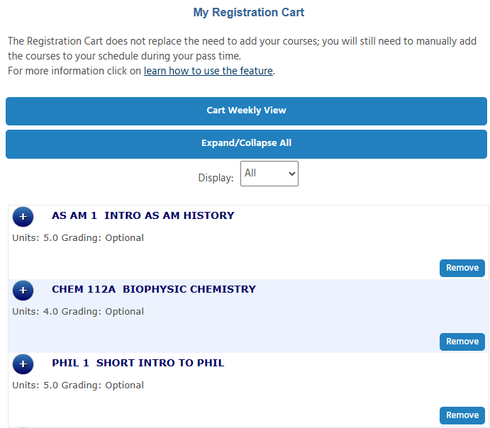 GOLD Registration Cart